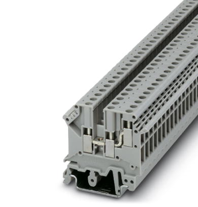 Phoenix Contact Multi-Conductor Terminal Block; UK 5-TWIN BK; 30A; 300V; 2-Level; #30 - #10; Screw Connection; Black
